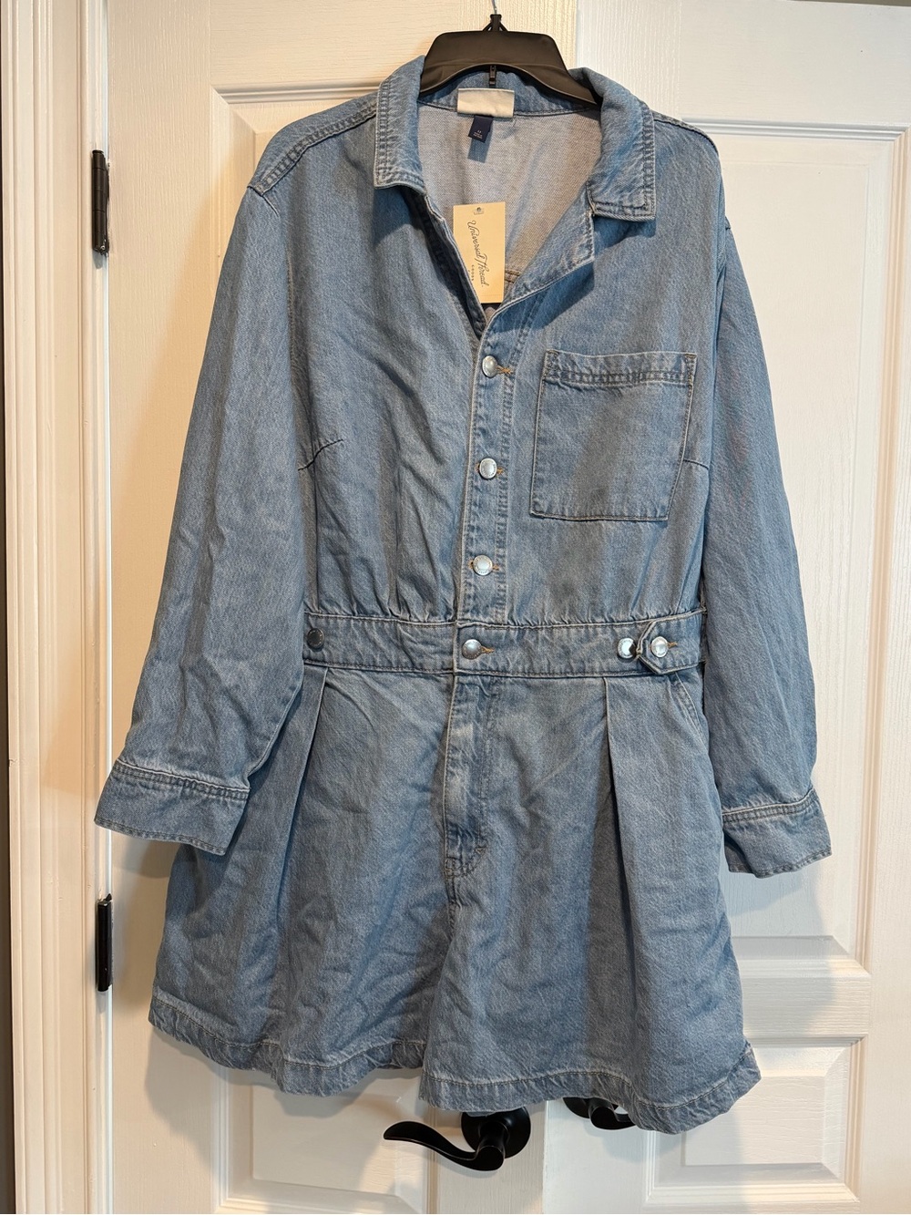 Light Wash Denim Romper